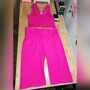 90 Degree By Reflex Pink Activewear Set
